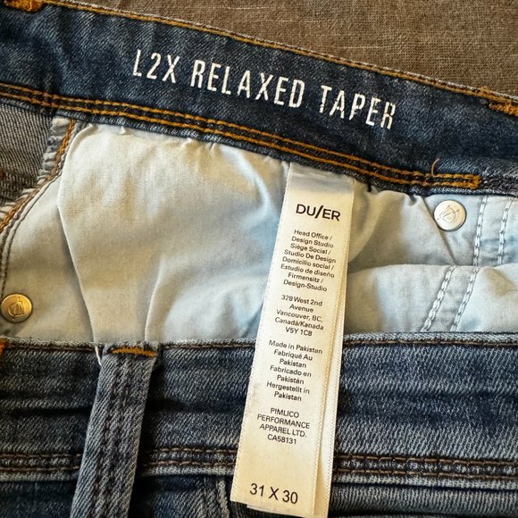 Duer Jeans - Relaxed Taper Stretch Jeans - Galactic - 31x30 - Picture 2 of 2